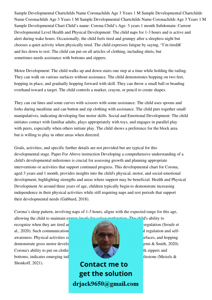 Sample Developmental Chartchilds Name Coronachilds Age 3 Years 1 M Sample Developmental Chart Child’s name: Corona Child’s Age: 3 years 1 month Subdomain: Curre