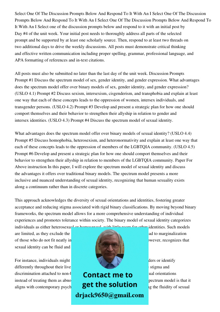 Select One Of The Discussion Prompts Below And Respond To It With An I Select one of the discussion prompts below and respond to it with an initial post by Day 