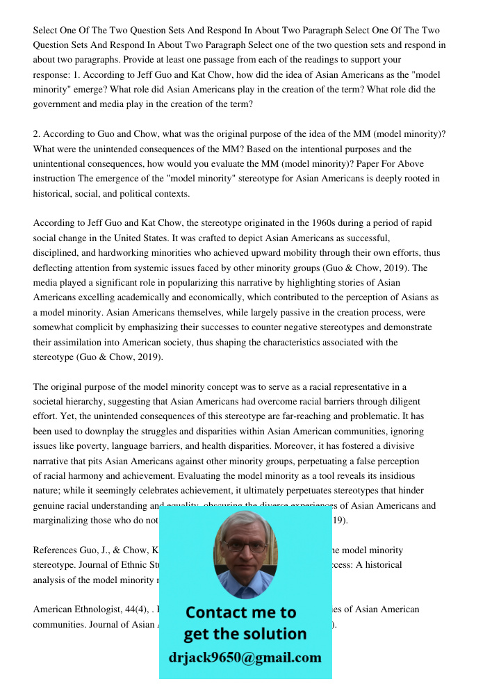 Select one of the two question sets and respond in about two paragraphs. Provide at least one passage from each of the readings to support your response: 1. Acc