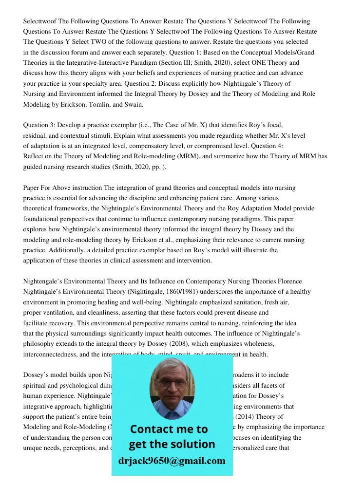 Selecttwoof The Following Questions To Answer Restate The Questions Y Select TWO of the following questions to answer. Restate the questions you selected in the