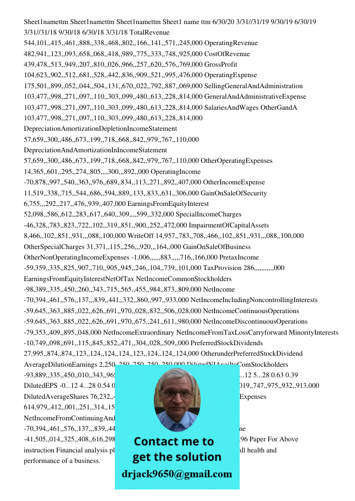 Sheet1namettm63020331201231199301963019331191231189301 Sheet1 name ttm 6/30/20 3/31//31/19 9/30/19 6/30/19 3/31//31/18 9/30/18 6/30/18 3/31/18 TotalRevenue 544,