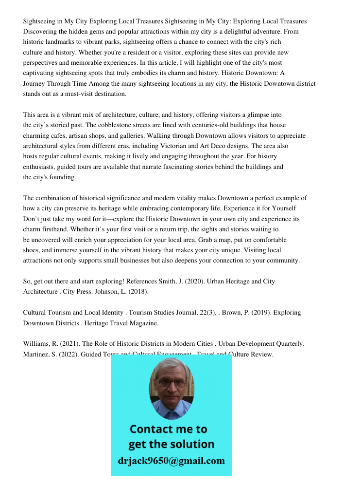 Discovering the hidden gems and popular attractions within my city is a delightful adventure. From historic landmarks to vibrant parks, sightseeing offers a cha