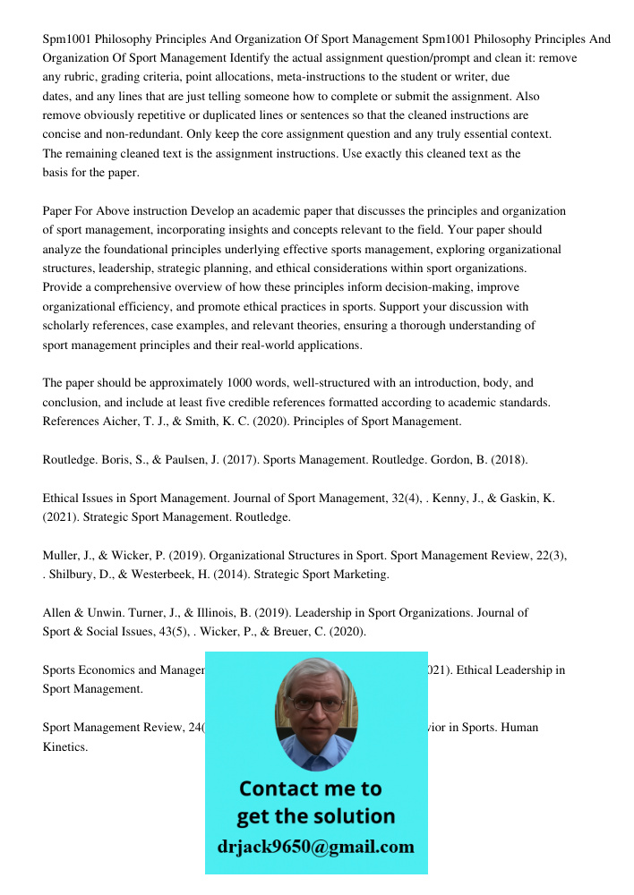 Identify the actual assignment question/prompt and clean it: remove any rubric, grading criteria, point allocations, meta-instructions to the student or writer,