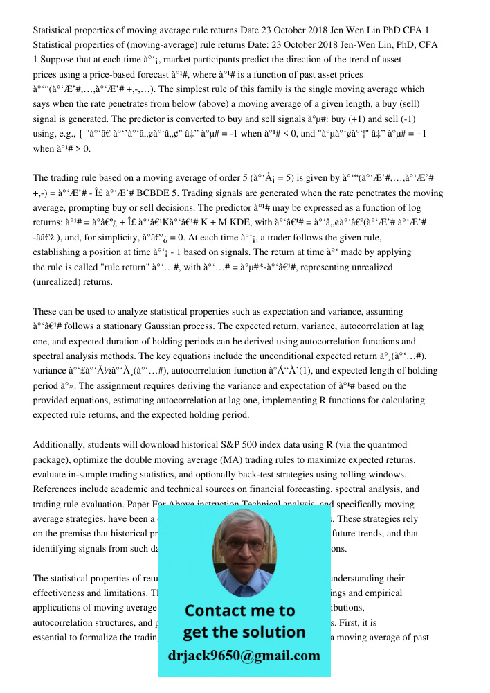 Suppose that at each time ð‘¡, market participants predict the direction of the trend of asset prices using a price-based forecast ð¹#, where ð¹# is a function 