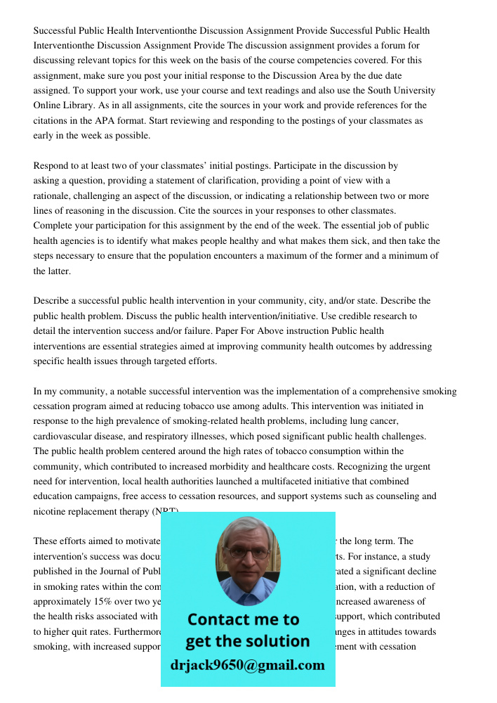 The discussion assignment provides a forum for discussing relevant topics for this week on the basis of the course competencies covered. For this assignment, ma