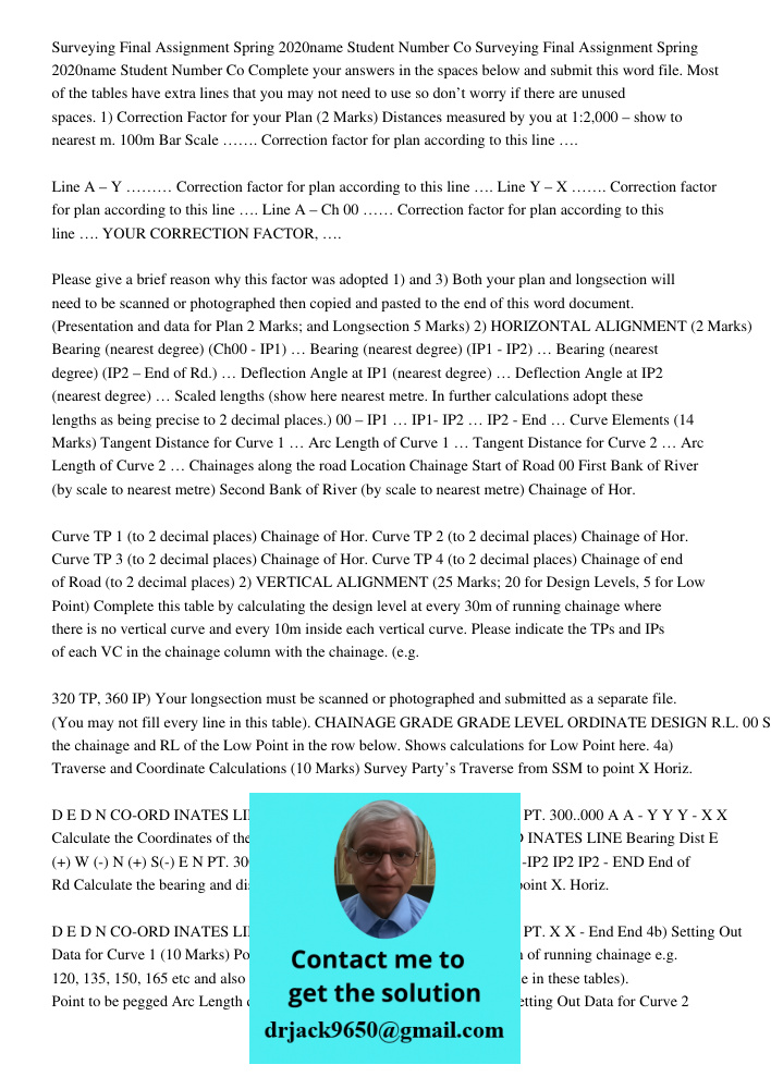 Complete your answers in the spaces below and submit this word file. Most of the tables have extra lines that you may not need to use so don’t worry if there ar