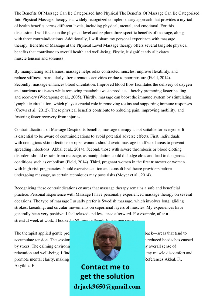 Massage therapy is a widely recognized complementary approach that provides a myriad of health benefits across different levels, including physical, mental, and