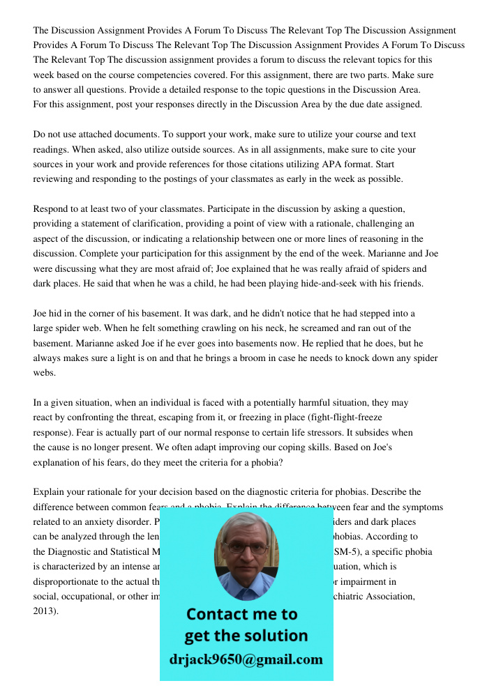 The Discussion Assignment Provides A Forum To Discuss The Relevant Top The discussion assignment provides a forum to discuss the relevant topics for this week b