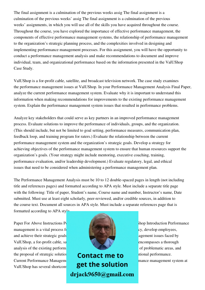 The final assignment is a culmination of the previous weeks’ assignments, in which you will use all of the skills you have acquired throughout the course. Throu