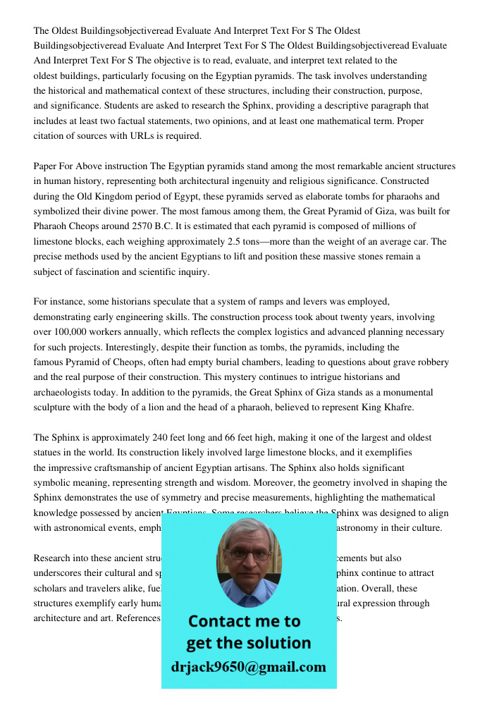 The Oldest Buildingsobjectiveread Evaluate And Interpret Text For S The objective is to read, evaluate, and interpret text related to the oldest buildings, part