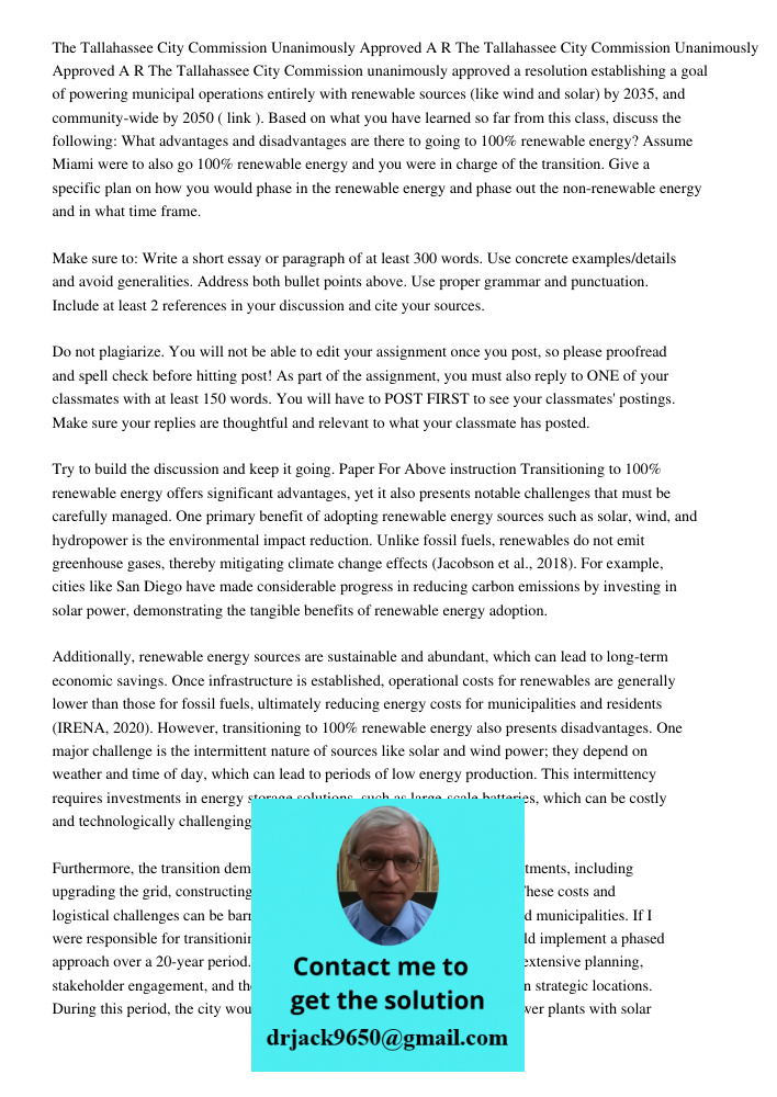 The Tallahassee City Commission unanimously approved a resolution establishing a goal of powering municipal operations entirely with renewable sources (like win