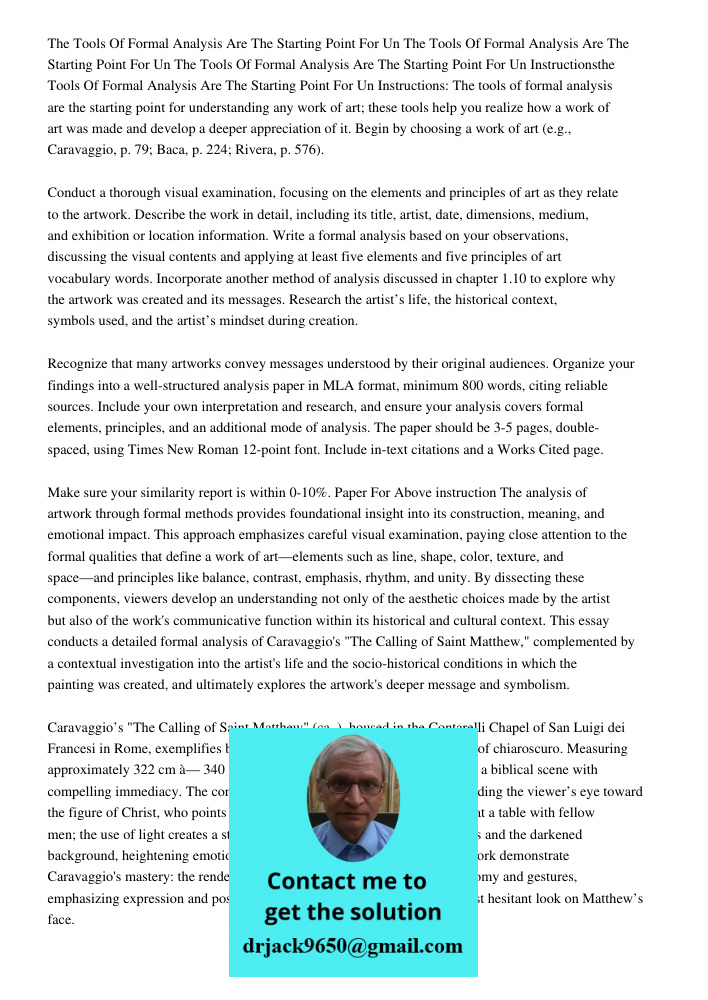 The Tools Of Formal Analysis Are The Starting Point For Un Instructionsthe Tools Of Formal Analysis Are The Starting Point For Un Instructions: The tools of for