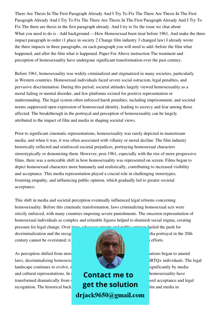 There Are Thesis In The First Paragraph Already And I Try To Fix The there are thesis in the first paragraph already. And I try to fix the issue we chat about W