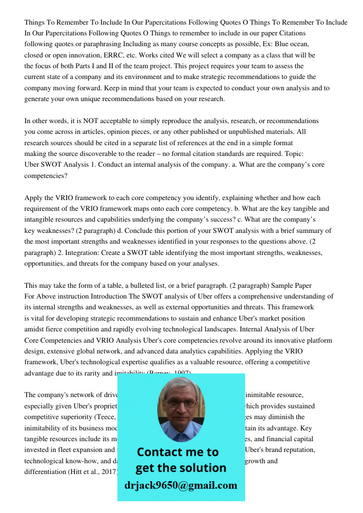 Things to remember to include in our paper Citations following quotes or paraphrasing Including as many course concepts as possible, Ex: Blue ocean, closed or o