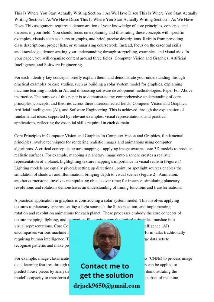 This Is Where You Start Actually Writing Section 1 As We Have Discu This assignment requires a demonstration of your knowledge of core principles, concepts, and