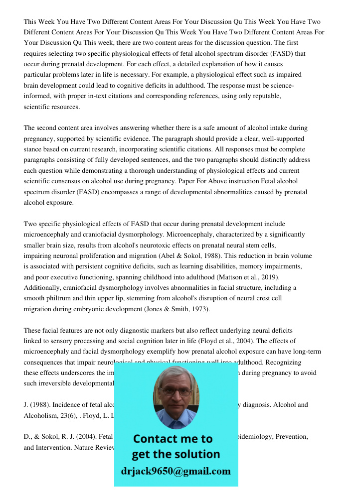 This Week You Have Two Different Content Areas For Your Discussion Qu This week, there are two content areas for the discussion question. The first requires sel