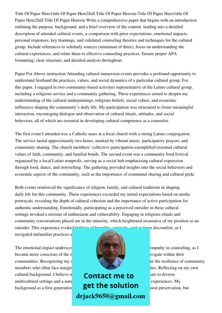 Write a comprehensive paper that begins with an introduction outlining the purpose, background, and a brief overview of the content, leading into a detailed des