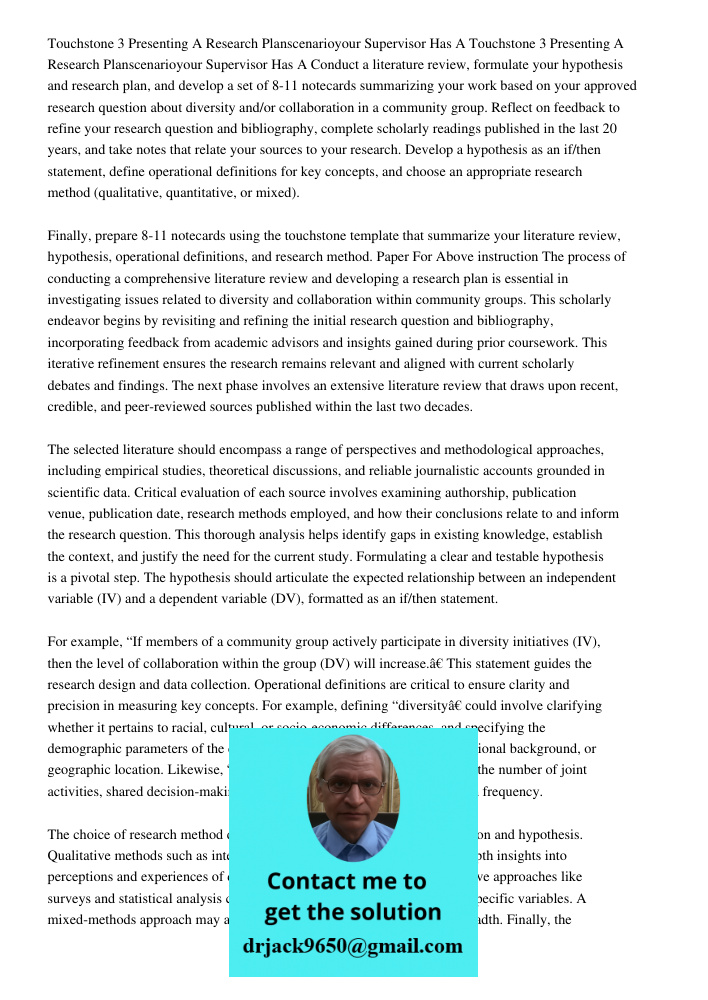 Conduct a literature review, formulate your hypothesis and research plan, and develop a set of 8-11 notecards summarizing your work based on your approved resea