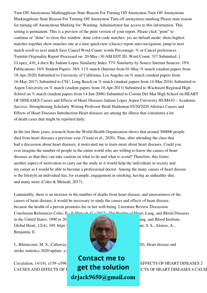 Turn off anonymous marking Please state reason for turning off Anonymous Marking for: Warning: Administrator has access to this information. This setting is per