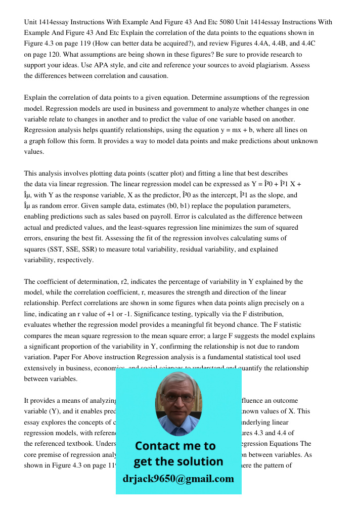 Explain the correlation of the data points to the equations shown in Figure 4.3 on page 119 (How can better data be acquired?), and review Figures 4.4A, 4.4B, a