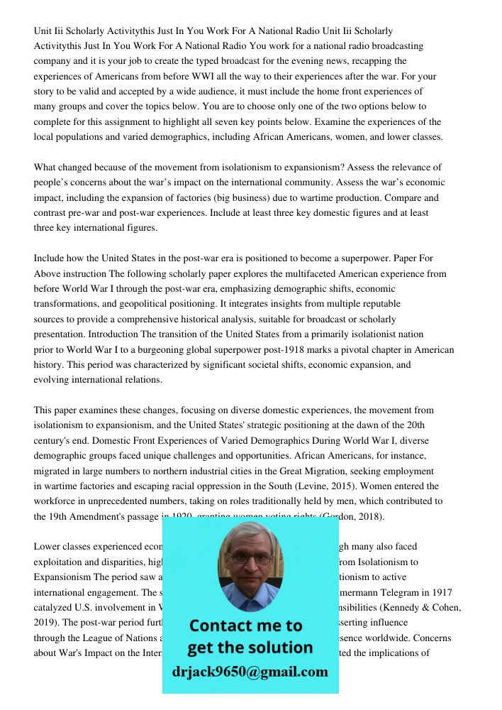 You work for a national radio broadcasting company and it is your job to create the typed broadcast for the evening news, recapping the experiences of Americans