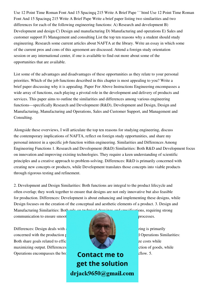 Use 12 Point Times Roman Font And 15 Spacing