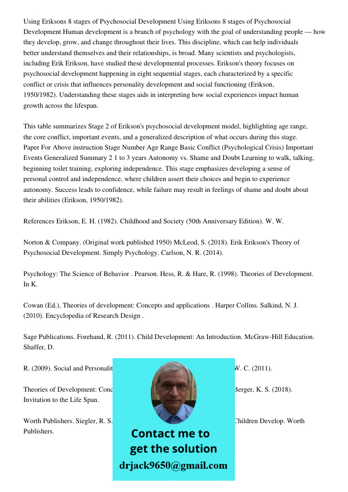Human development is a branch of psychology with the goal of understanding people — how they develop, grow, and change throughout their lives. This discipline, 