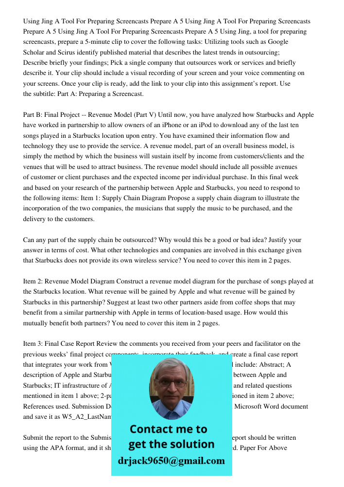 Using Jing A Tool For Preparing Screencasts Prepare A 5 Using Jing, a tool for preparing screencasts, prepare a 5-minute clip to cover the following tasks: Util