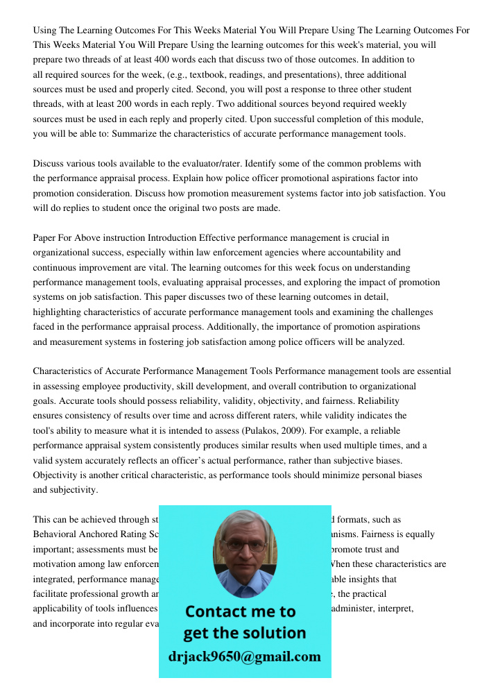 Using the learning outcomes for this week's material, you will prepare two threads of at least 400 words each that discuss two of those outcomes. In addition to