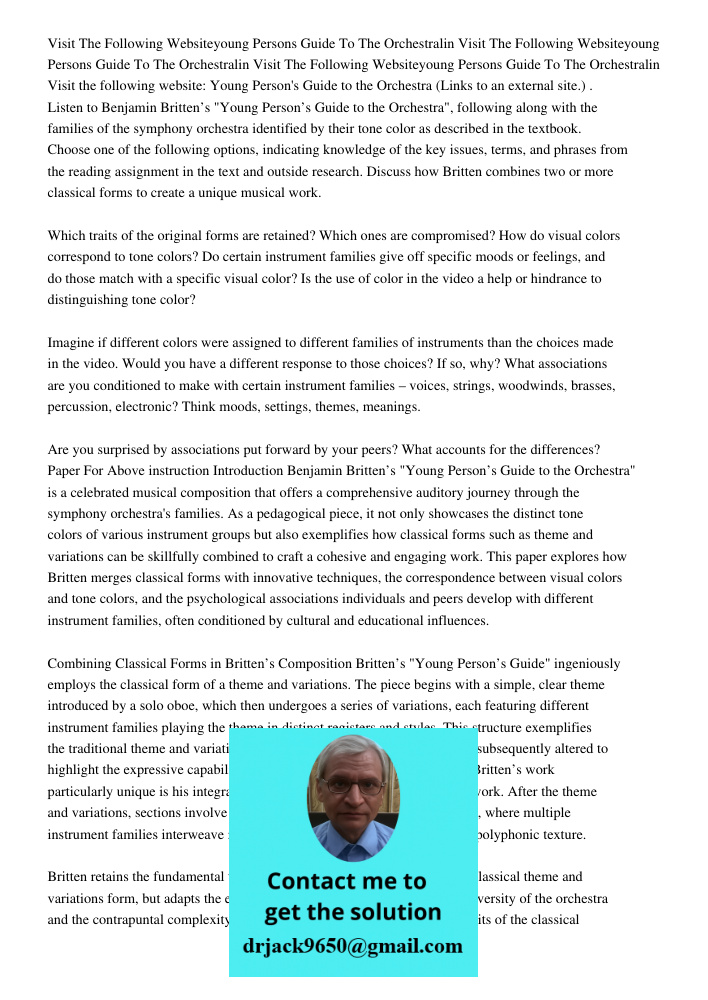 Visit The Following Websiteyoung Persons Guide To The Orchestralin Visit the following website: Young Person's Guide to the Orchestra (Links to an external site