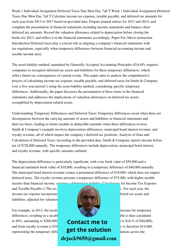 Calculate income tax expense, taxable payable, and deferred tax amounts for each year from 2013 to 2017 based on provided data. Prepare journal entries for 2013