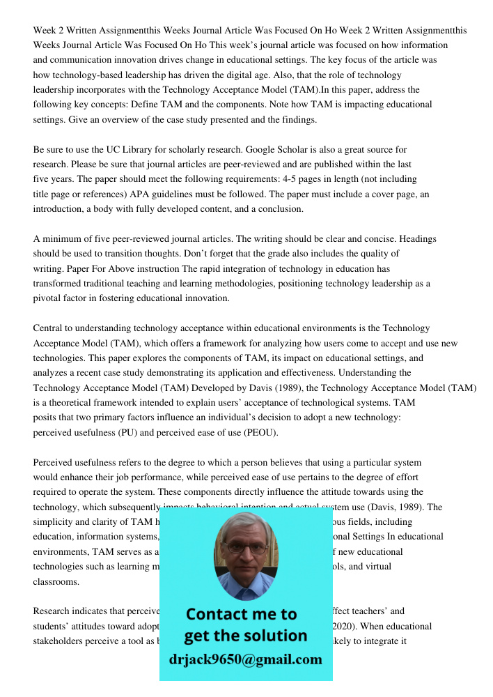 This week’s journal article was focused on how information and communication innovation drives change in educational settings. The key focus of the article was 