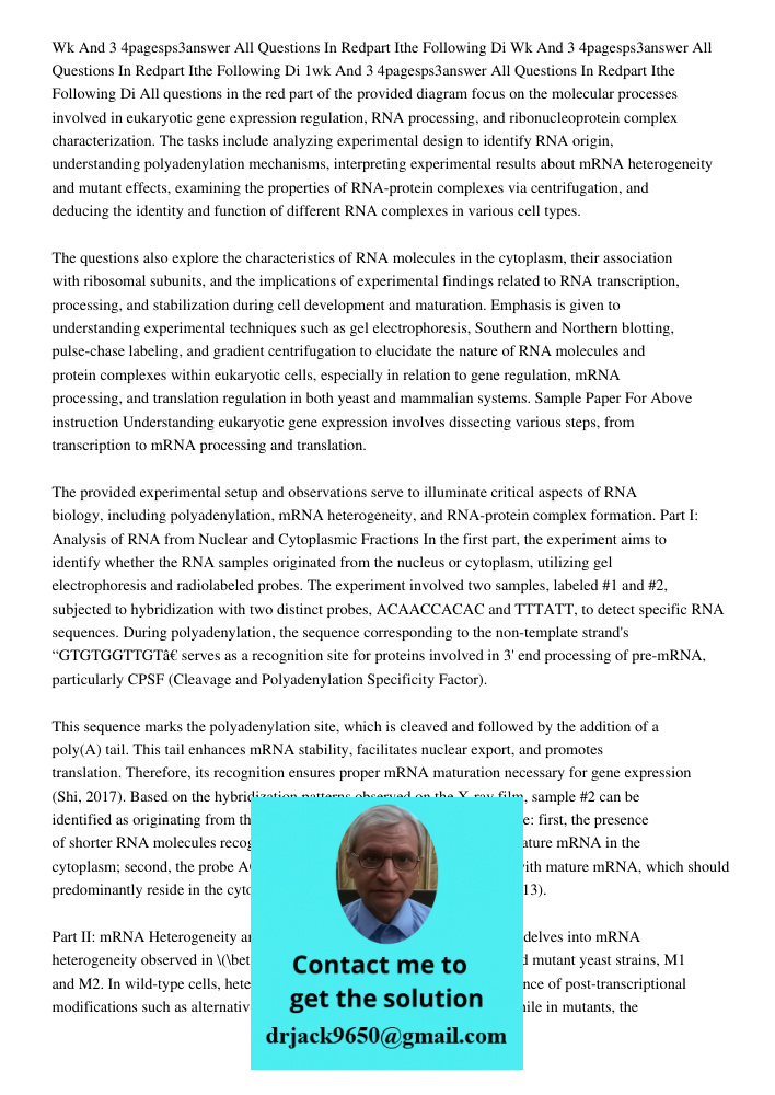 Wk And 3 4pagesps3answer All Questions In Redpart Ithe Following Di All questions in the red part of the provided diagram focus on the molecular processes invol