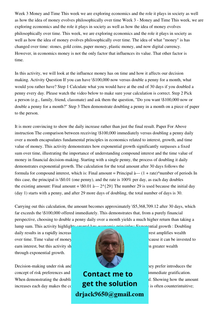 This week, we are exploring economics and the role it plays in society as well as how the idea of money evolves philosophically over time. The idea of what "mon