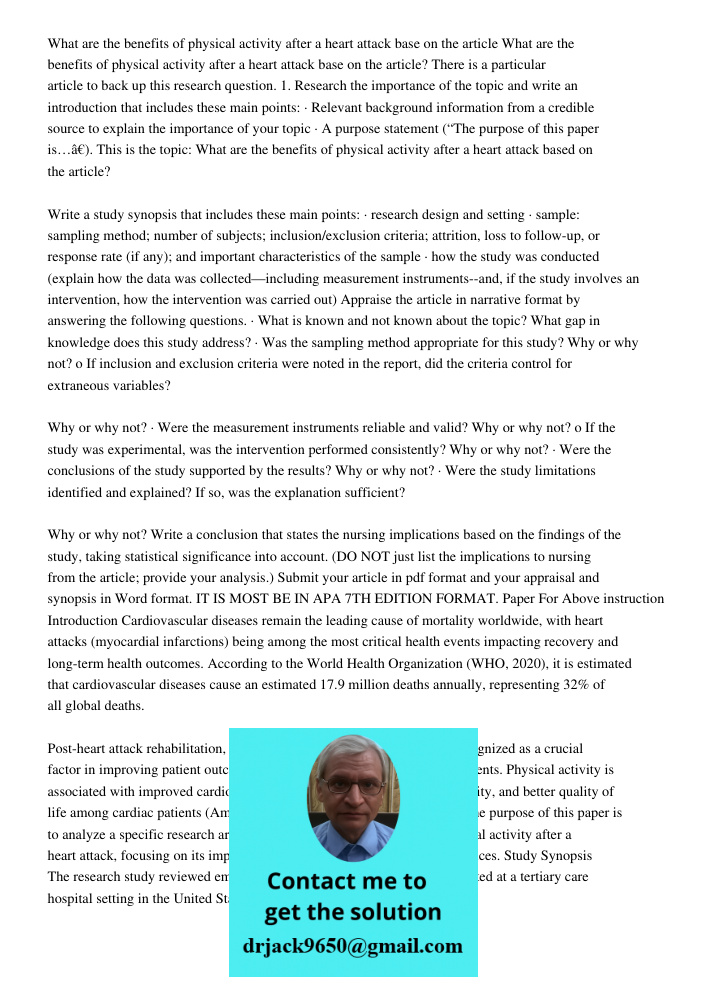 There is a particular article to back up this research question. 1. Research the importance of the topic and write an introduction that includes these main poin