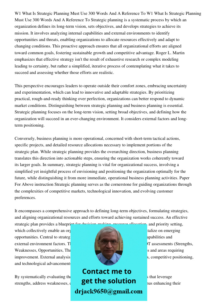 Strategic planning is a systematic process by which an organization defines its long-term vision, sets objectives, and develops strategies to achieve its missio