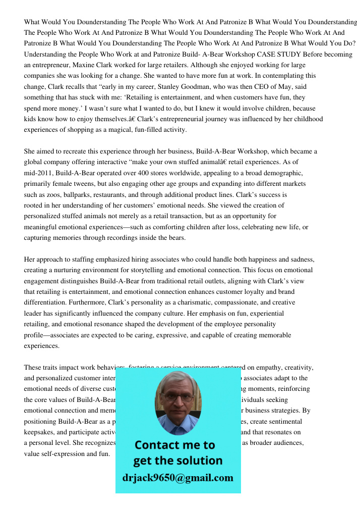 What Would You Dounderstanding The People Who Work At And Patronize B What Would You Dounderstanding The People Who Work At And Patronize B What Would You Do? U
