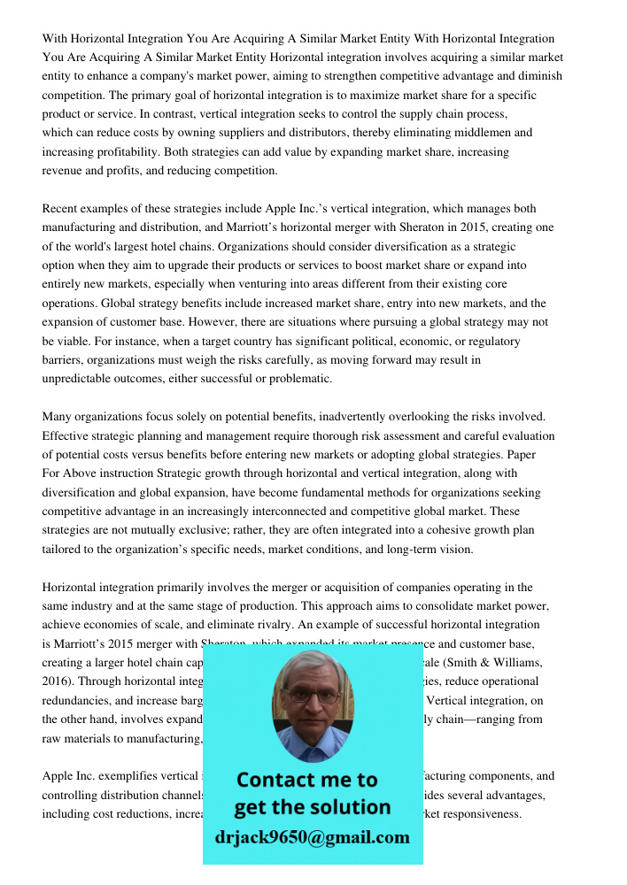 Horizontal integration involves acquiring a similar market entity to enhance a company's market power, aiming to strengthen competitive advantage and diminish c
