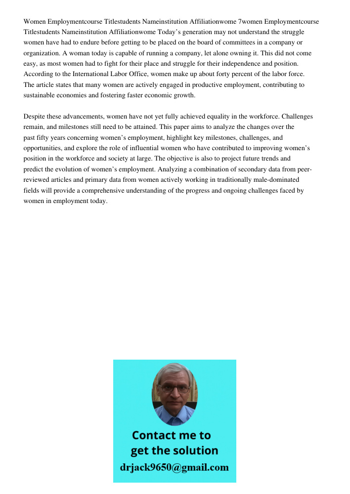 Today’s generation may not understand the struggle women have had to endure before getting to be placed on the board of committees in a company or organization.
