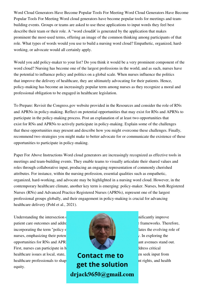 Word cloud generators have become popular tools for meetings and team-building events. Groups or teams are asked to use these applications to input words they f