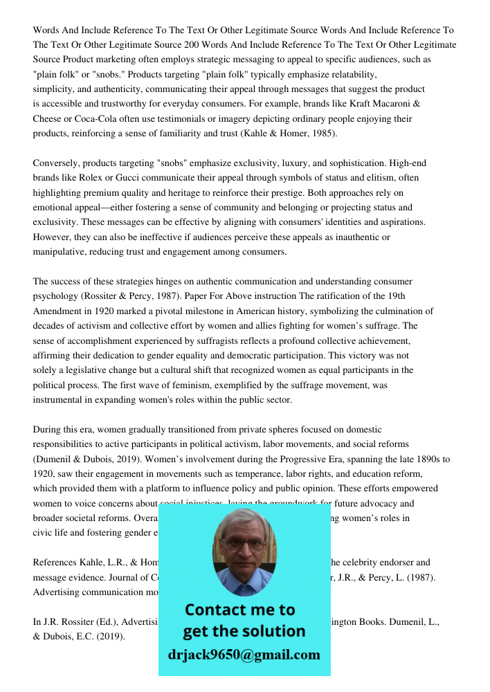 Words And Include Reference To The Text Or Other Legitimate Source Product marketing often employs strategic messaging to appeal to specific audiences, such as 