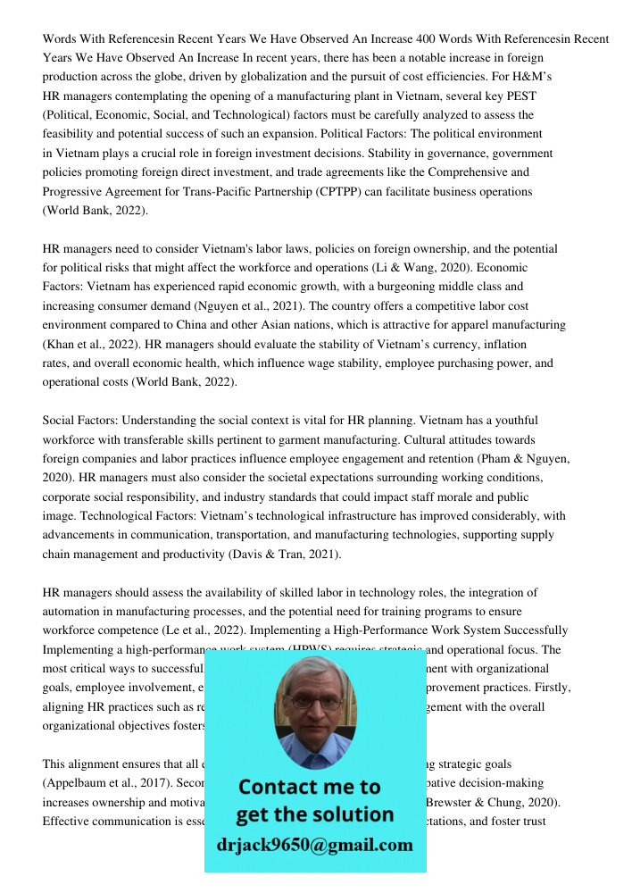 In recent years, there has been a notable increase in foreign production across the globe, driven by globalization and the pursuit of cost efficiencies. For H&M