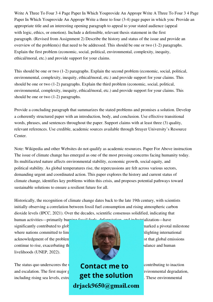 Write a three to four (3-4) page paper in which you: Provide an appropriate title and an interesting opening paragraph to appeal to your stated audience (appeal