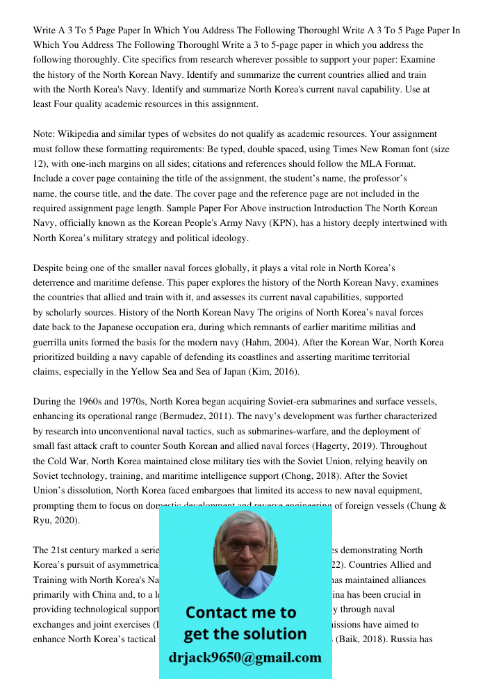 Write a 3 to 5-page paper in which you address the following thoroughly. Cite specifics from research wherever possible to support your paper: Examine the histo