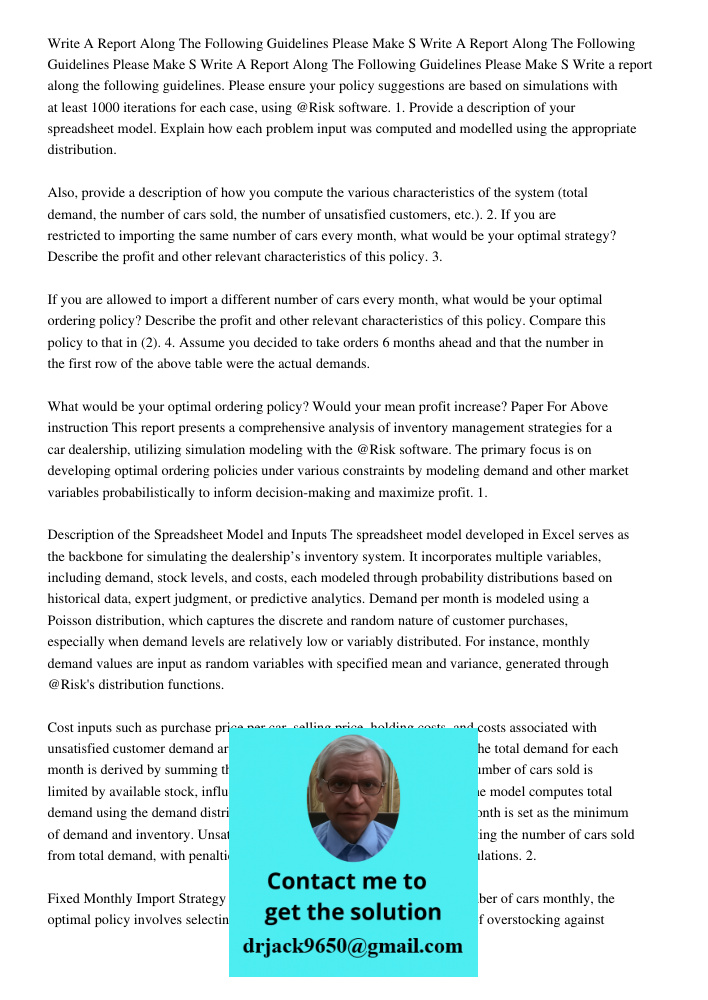 Write A Report Along The Following Guidelines Please Make S Write a report along the following guidelines. Please ensure your policy suggestions are based on si