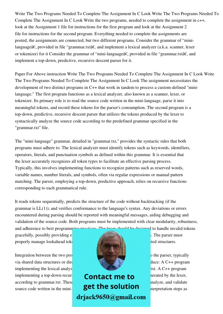 Write the two programs, needed to complete the assignment in c++, look at the Assignment 1 file for instructions for the first program and look at the Assignmen