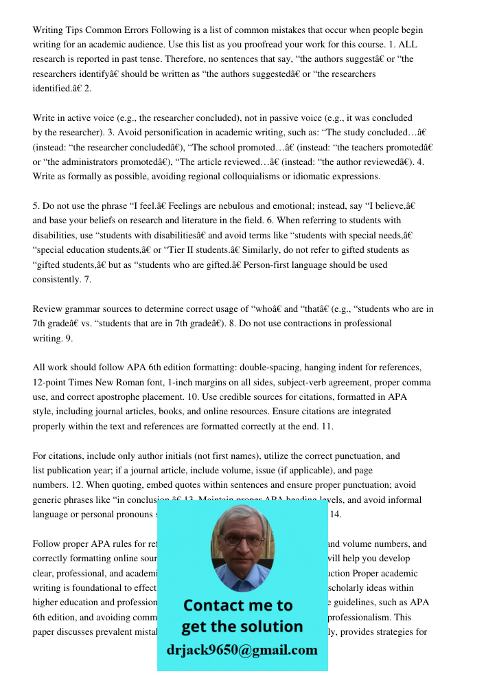 Page 1 Of 2writing Tipscommon Errorsfollowing Is A List Of Common Mist Writing Tips Common Errors Following is a list of common mistakes that occur when people 