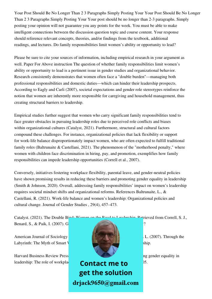 Your post should be no longer than 2-3 paragraphs. Simply posting your opinion will not guarantee you any points for the week. You must be able to make intellig
