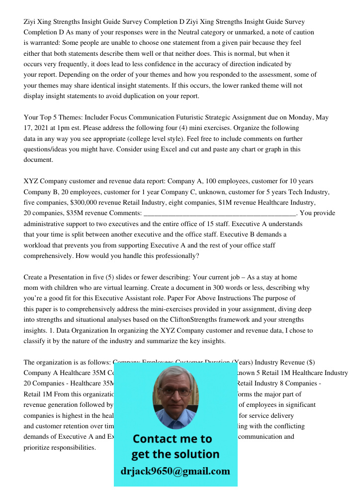 As many of your responses were in the Neutral category or unmarked, a note of caution is warranted: Some people are unable to choose one statement from a given 